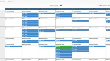 tagaktuelle Belegung Hallenplätze